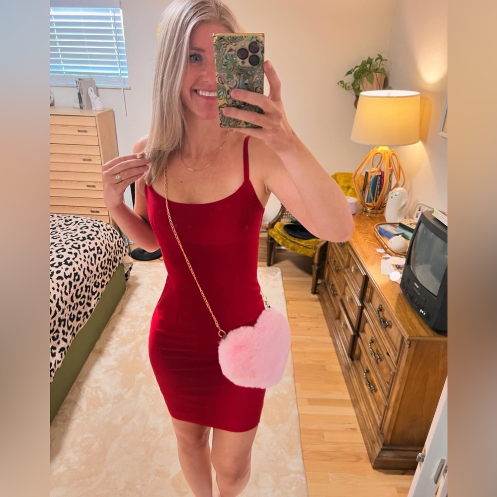 Vintage❣️ Forever 21 💌💘Red spaghetti strap dress